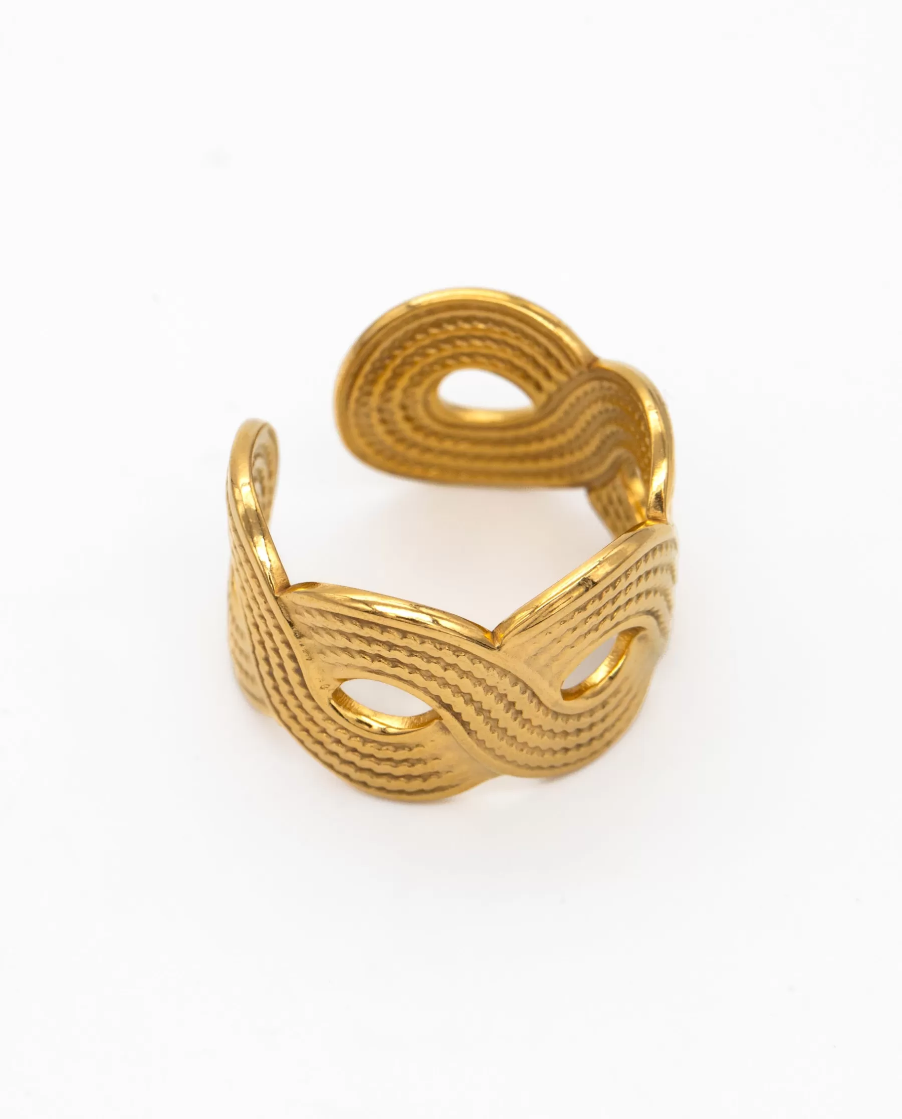 THE-ARE ANILLO BRAIDS · ACERO BAÑO ORO* Anillos