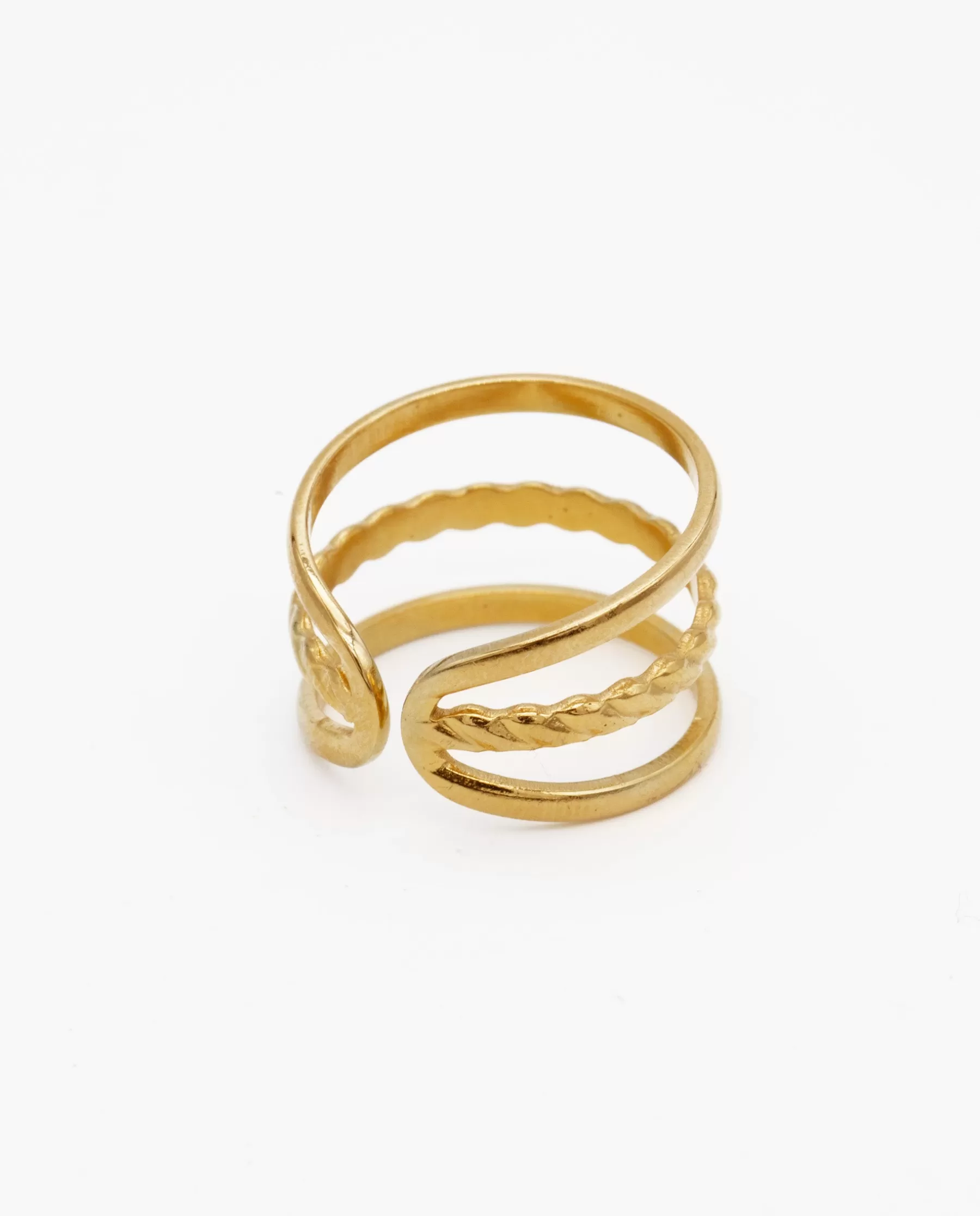 THE-ARE ANILLO LINE TWIST · ACERO BAÑO ORO* Anillos