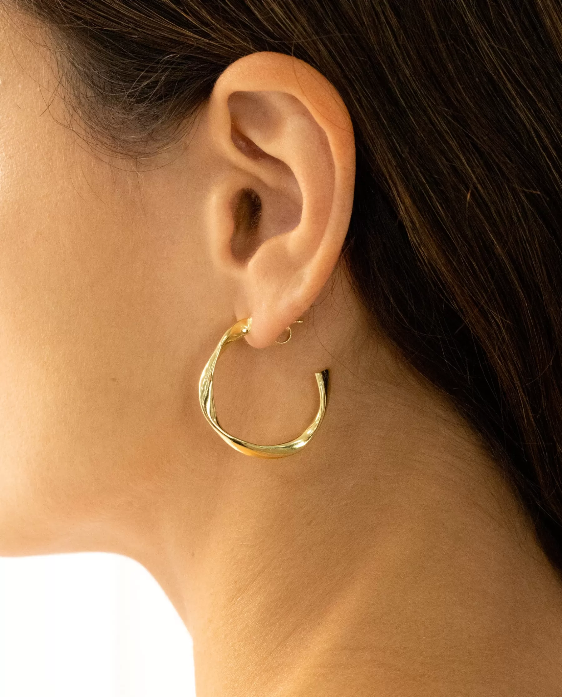 THE-ARE AROS SPIRAL · PLATA BAÑO ORO* Pendientes