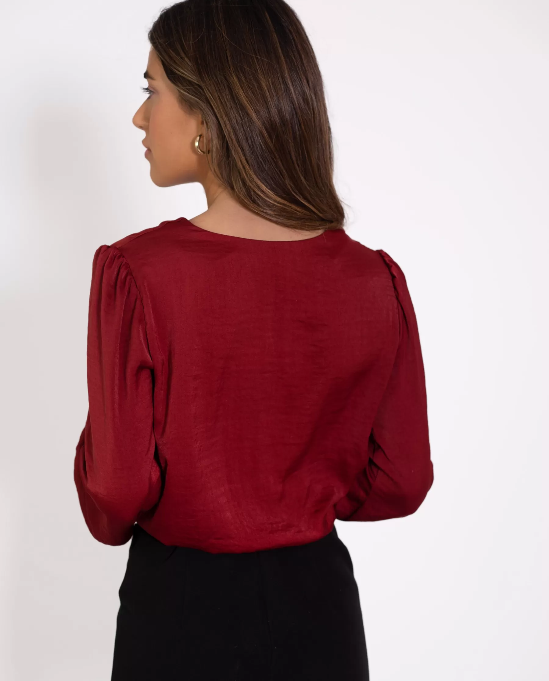 THE-ARE BLUSA CATALINA · BURDEOS* Tops | Blusas Y Camisas