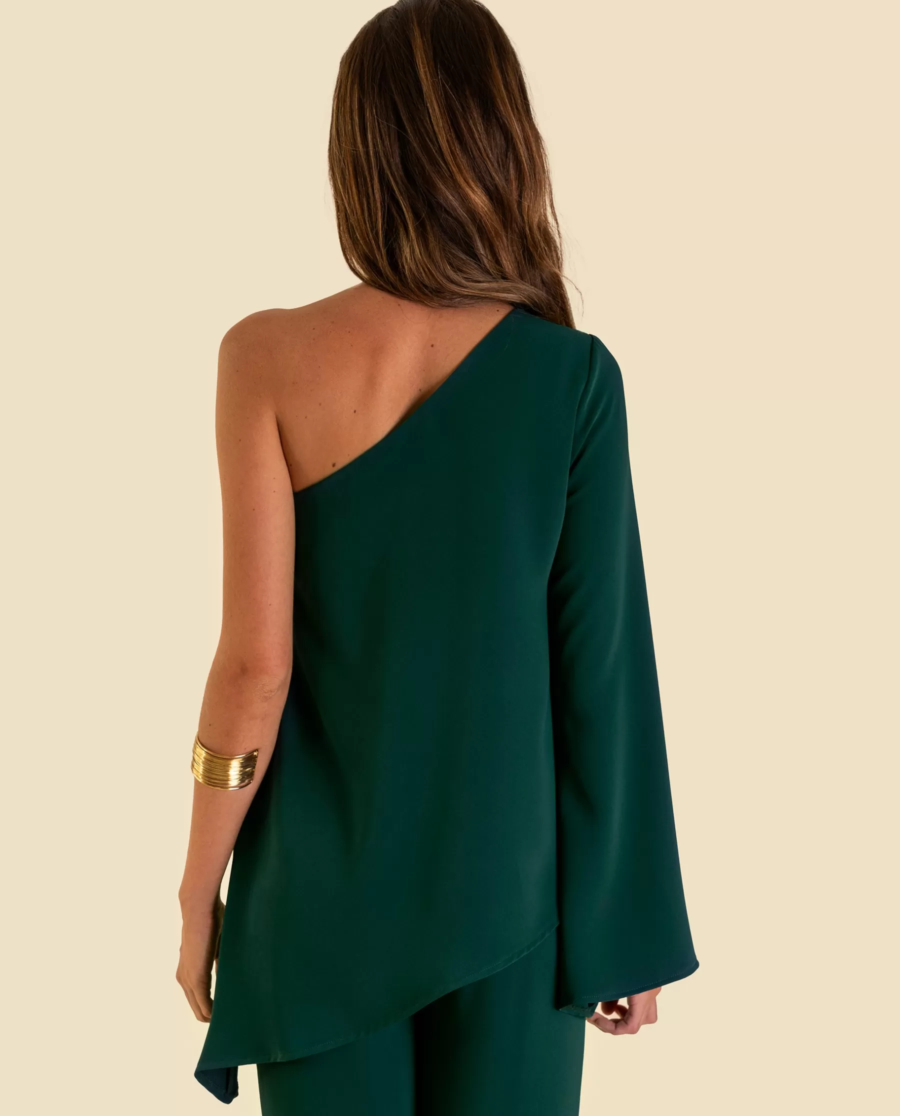 THE-ARE BLUSA MRS. OLMOS · VERDE BOTELLA* Tops | Blusas Y Camisas