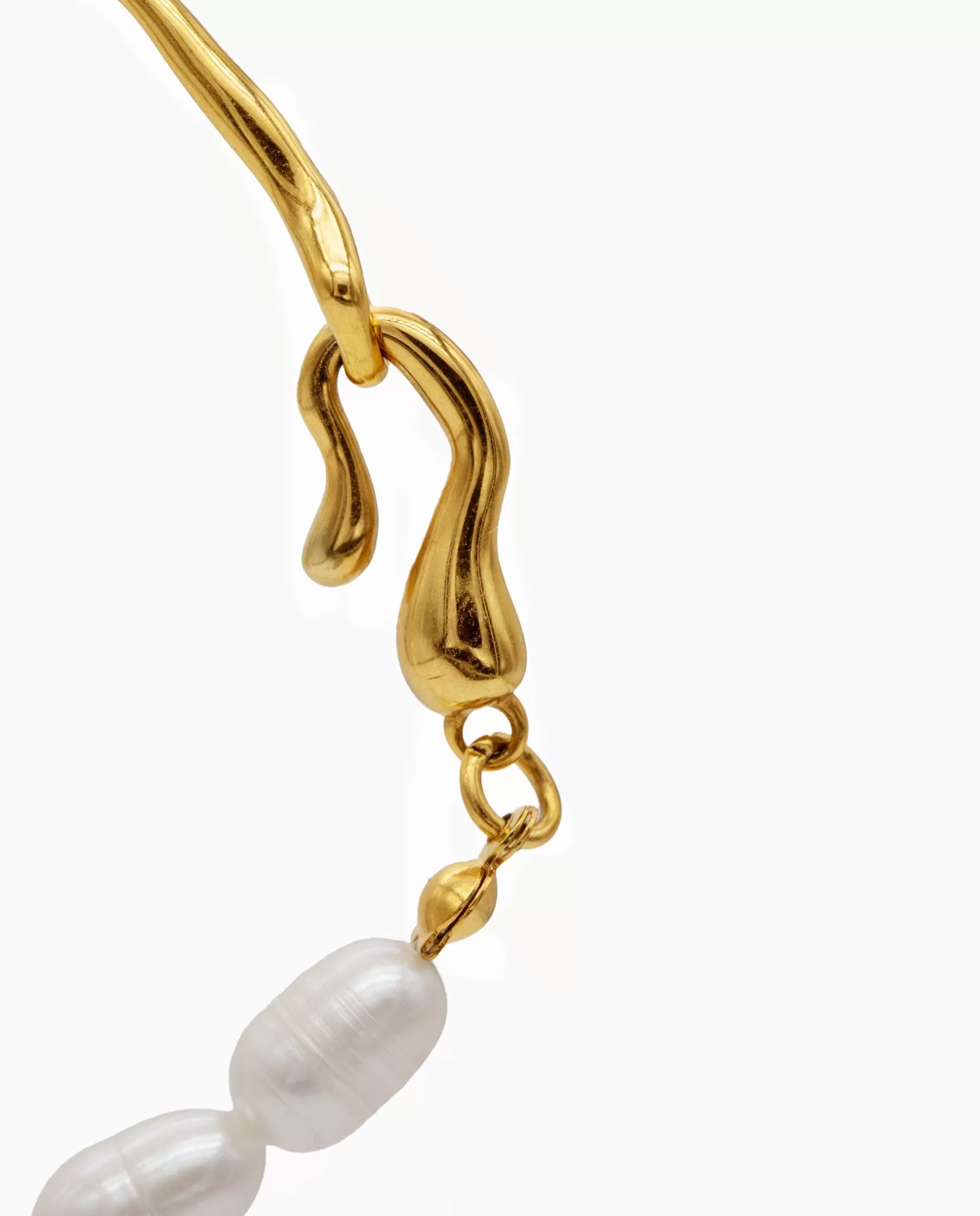 THE-ARE BRAZALETE CANE PEARLS · ACERO BAÑO ORO* Pulseras