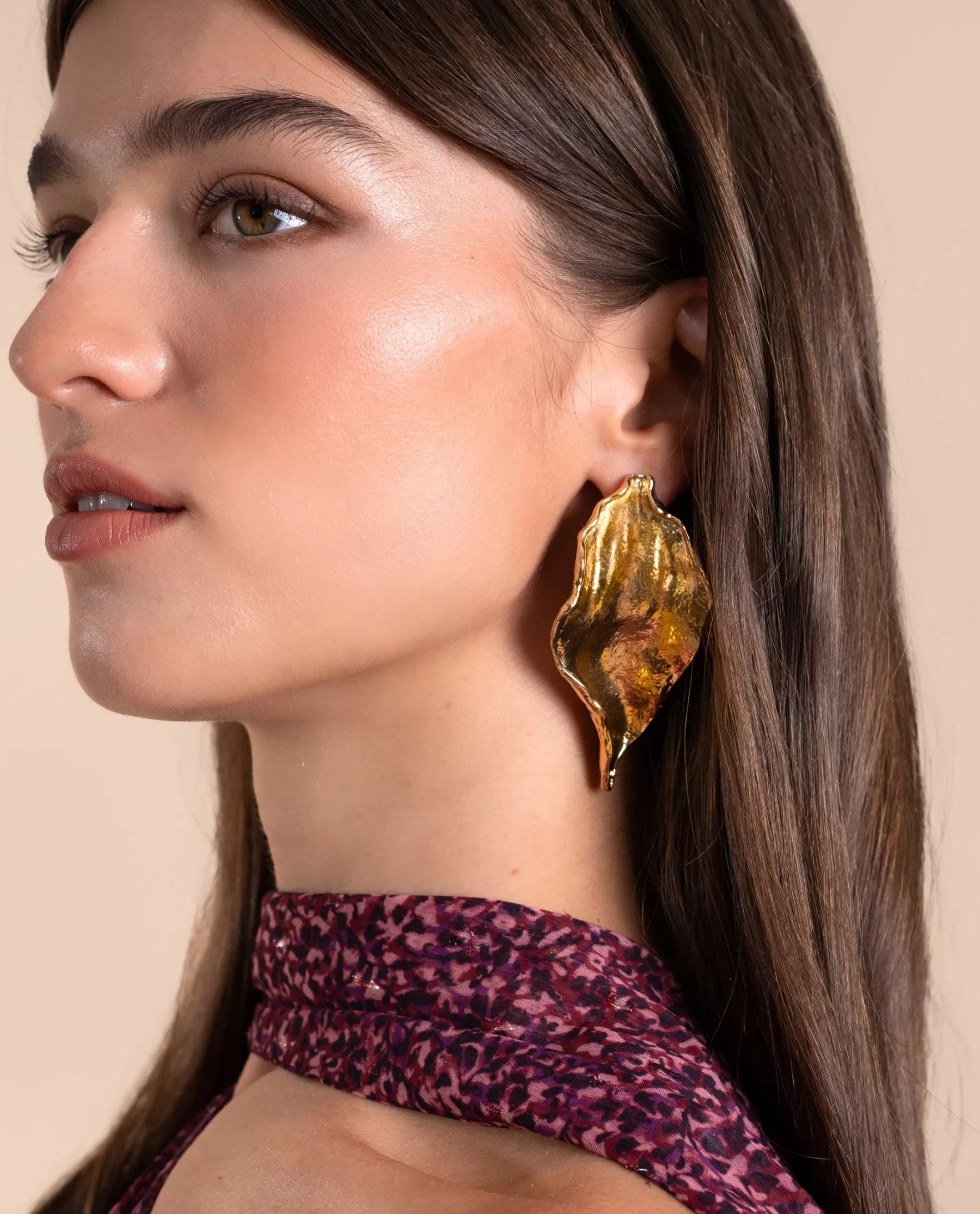 THE-ARE PENDIENTES LEAF · DORADO* Pendientes