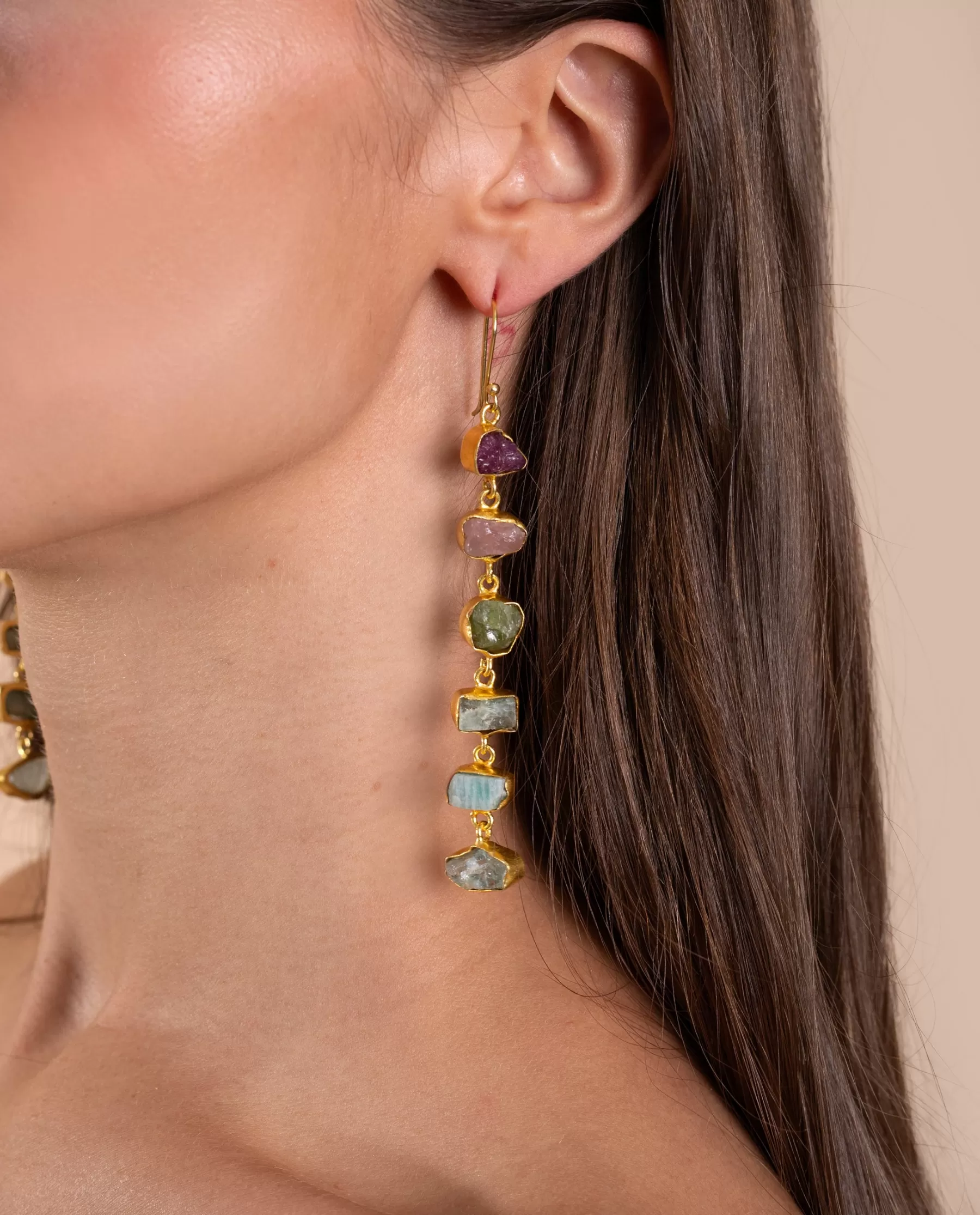THE-ARE PENDIENTES SESTET COLORS · BAÑO ORO* Pendientes