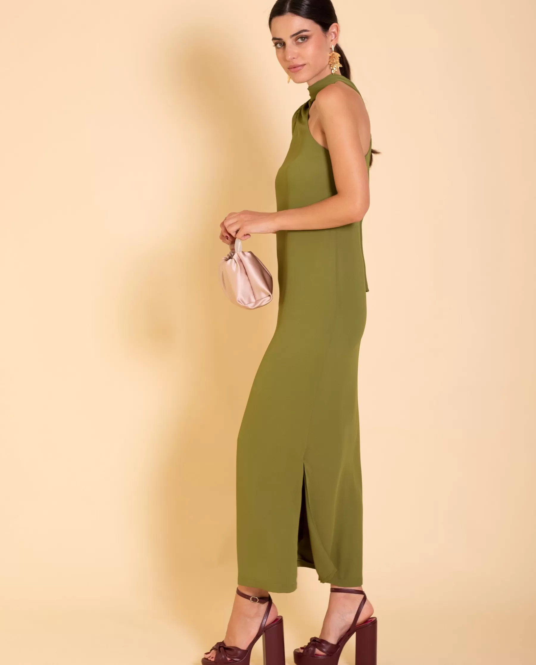 THE-ARE VESTIDO MRS. DE ROJAS · VERDE OLIVA* Vestidos