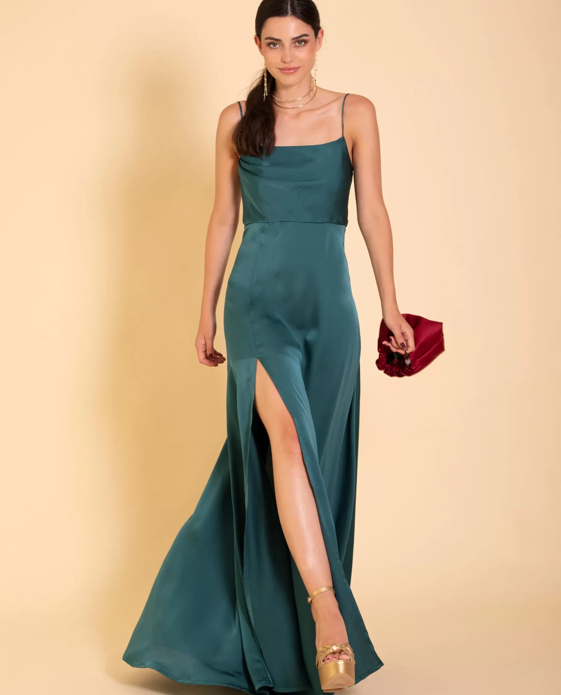 THE-ARE VESTIDO MRS. HUDSON · VERDE BOTELLA* Vestidos