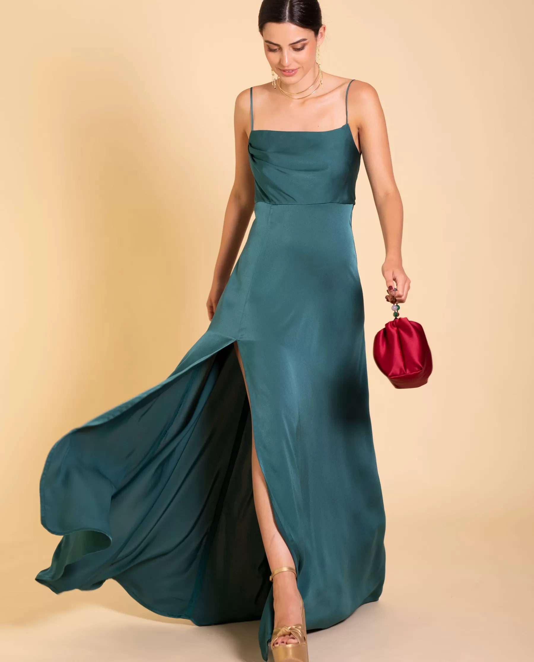 THE-ARE VESTIDO MRS. HUDSON · VERDE BOTELLA* Vestidos