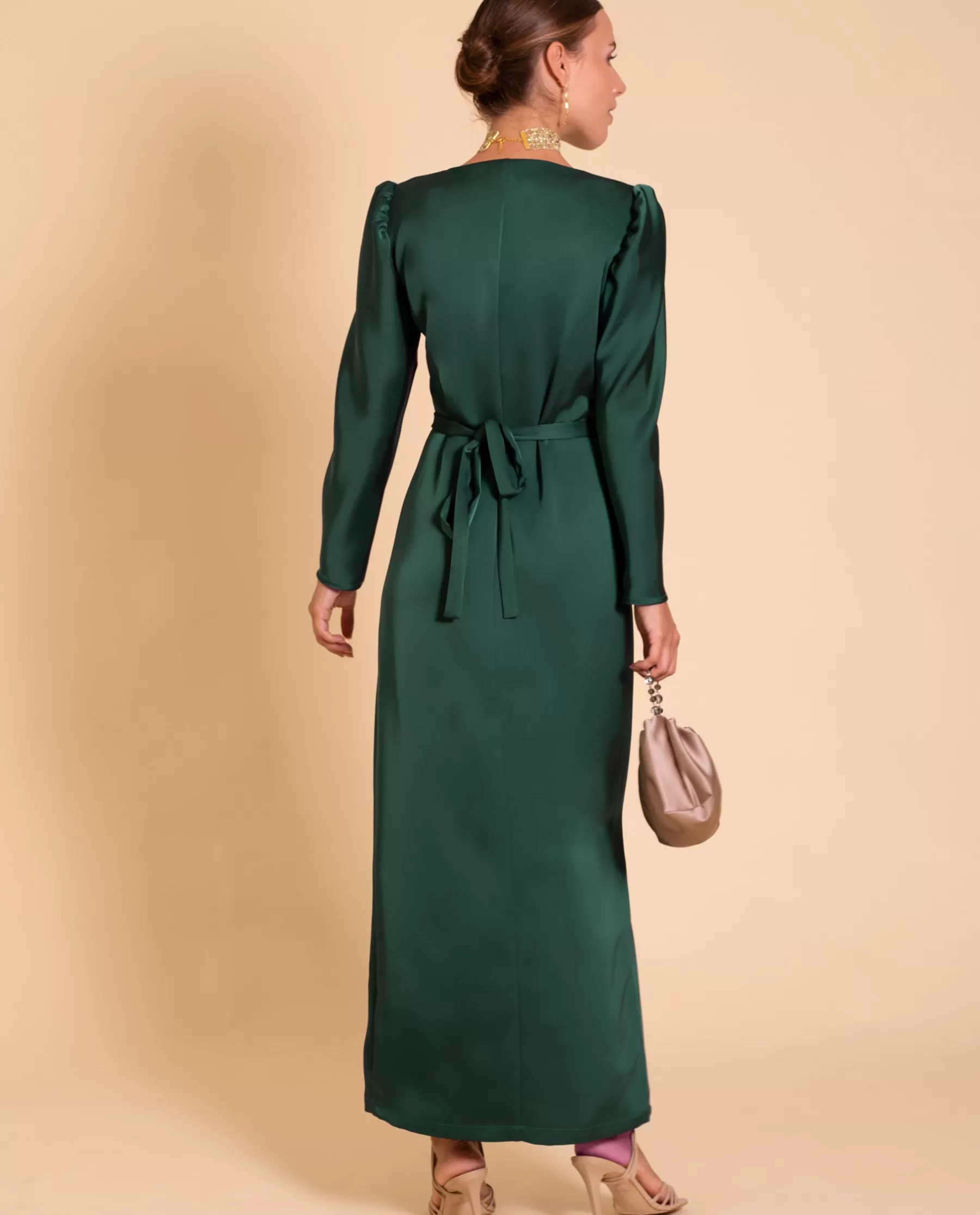 THE-ARE VESTIDO MRS. MONTOYA · VERDE BOTELLA* Vestidos